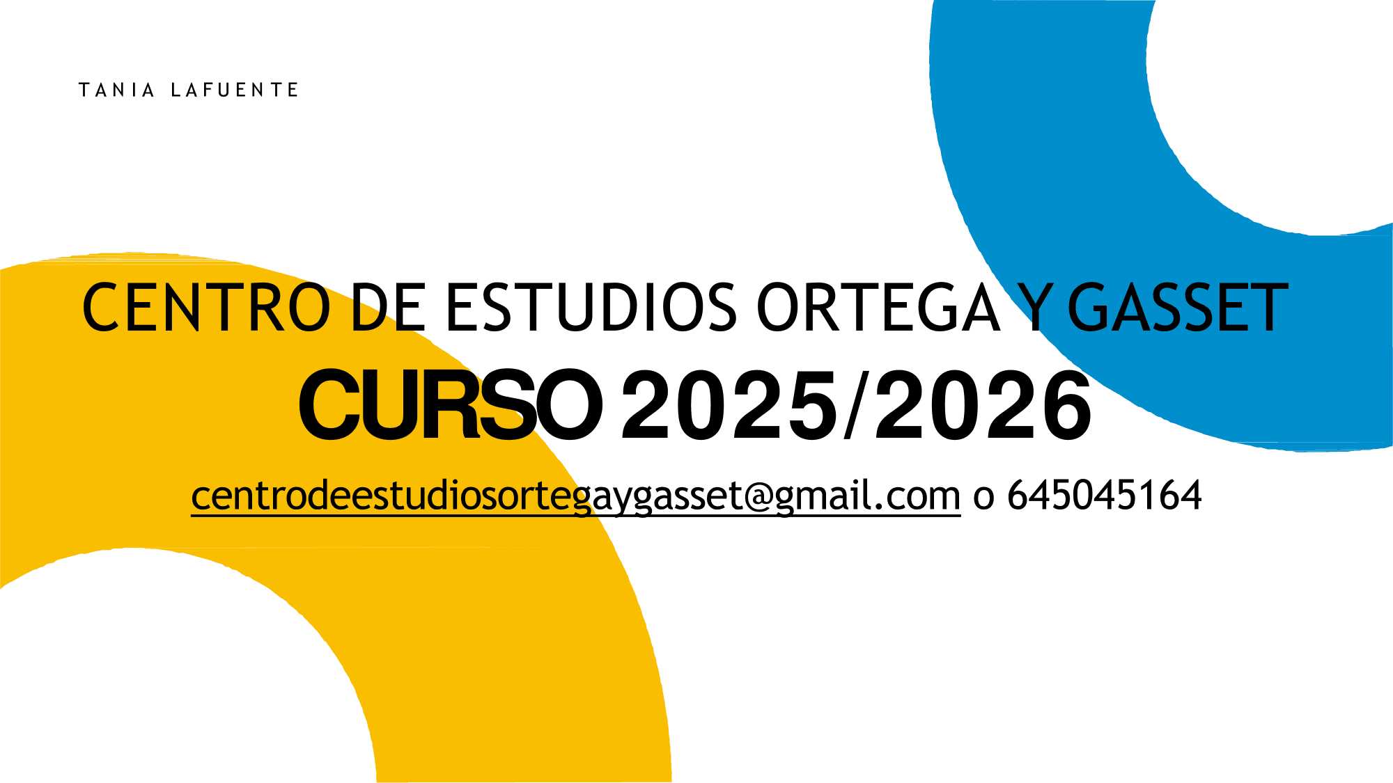 Imagen de archivo: Bienvenida al nuevo curso en la Academia Ortega y Gasset